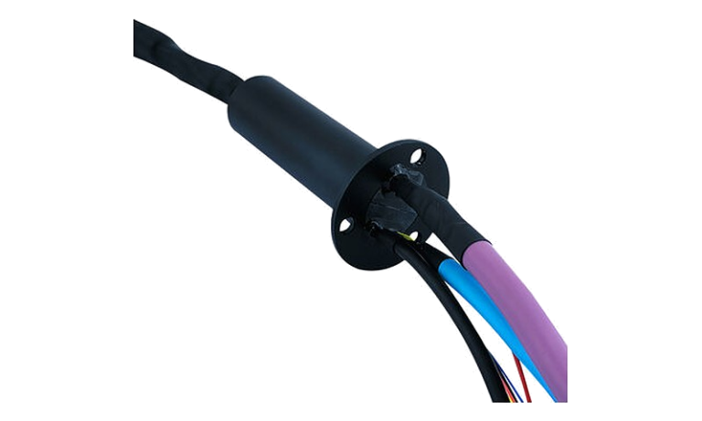 Electrical slip ring with power, signal and Ethernet channels