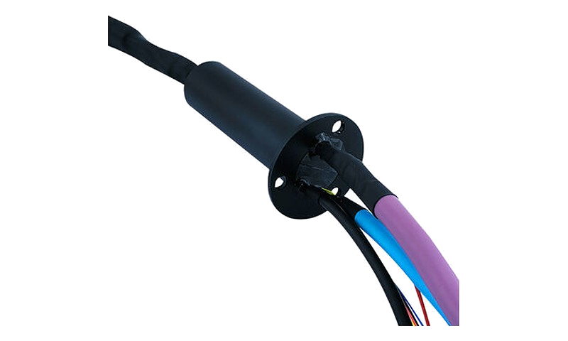 Electrical slip ring with power, signal and Ethernet channels