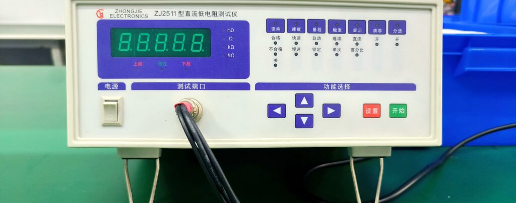 Electrical testing of slip rings at GUREN