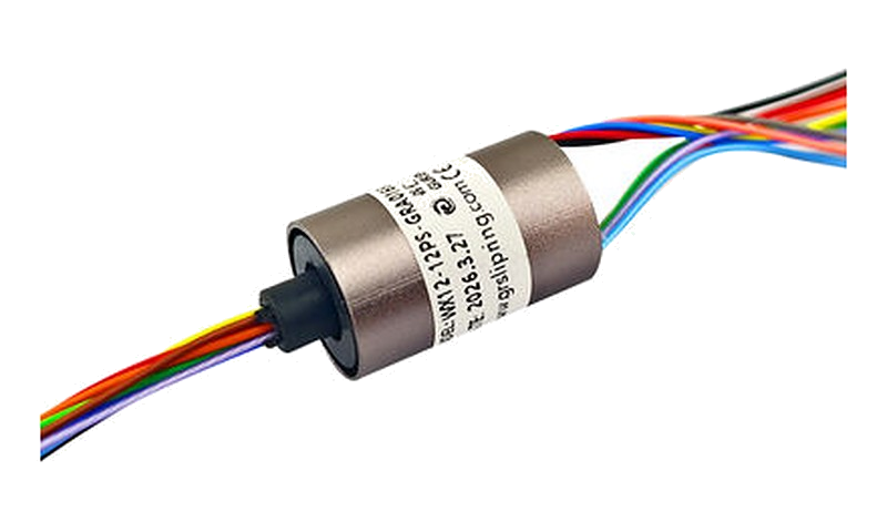 Spring brush contact capsule slip ring